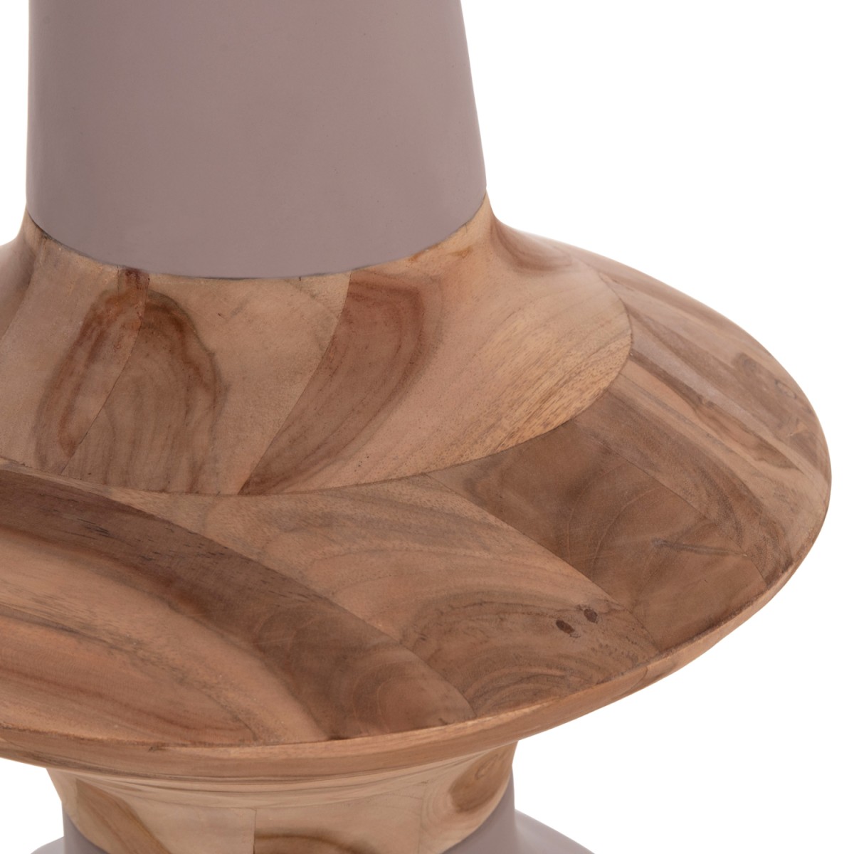 ΔΙΑΚΟΣΜΗΤΙΚΟ ΒΑΖΟ ΔΑΠΕΔΟΥ NEBULA HM4660.05S FIBER CEMENT TAUPE--ΞΥΛΟ ΤΕΑΚ Φ45x115Υεκ