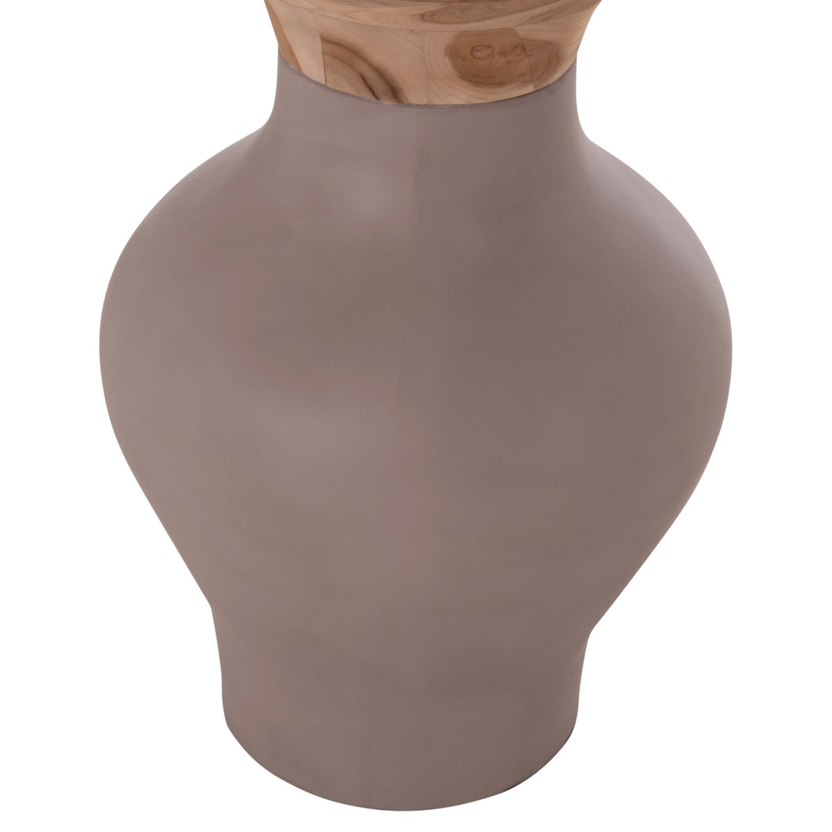 ΔΙΑΚΟΣΜΗΤΙΚΟ ΒΑΖΟ ΔΑΠΕΔΟΥ NEBULA HM4660.05S FIBER CEMENT TAUPE--ΞΥΛΟ ΤΕΑΚ Φ45x115Υεκ