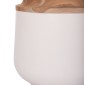 ΔΙΑΚΟΣΜΗΤΙΚΟ ΒΑΖΟ ΔΑΠΕΔΟΥ LINTER HM4662.02L FIBER CEMENT ΛΕΥΚΟ--ΞΥΛΟ ΤΕΑΚ Φ41x47Υεκ.