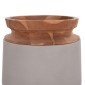 ΔΙΑΚΟΣΜΗΤΙΚΟ ΒΑΖΟ ΔΑΠΕΔΟΥ LINTER HM4662.03L FIBER CEMENT ΓΚΡΙ--ΞΥΛΟ ΤΕΑΚ Φ41x47Υ