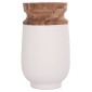 ΔΙΑΚΟΣΜΗΤΙΚΟ ΒΑΖΟ ΔΑΠΕΔΟΥ LINTER HM4662.02S FIBER CEMENT ΛΕΥΚΟ--ΞΥΛΟ ΤΕΑΚ Φ34x60Υεκ.