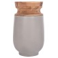 ΔΙΑΚΟΣΜΗΤΙΚΟ ΒΑΖΟ ΔΑΠΕΔΟΥ LINTER HM4662.03S FIBER CEMENT ΓΚΡΙ--ΞΥΛΟ ΤΕΑΚ Φ34x60Υεκ.