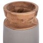 ΔΙΑΚΟΣΜΗΤΙΚΟ ΒΑΖΟ ΔΑΠΕΔΟΥ LINTER HM4662.03S FIBER CEMENT ΓΚΡΙ--ΞΥΛΟ ΤΕΑΚ Φ34x60Υεκ.