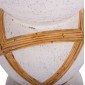 ΔΙΑΚΟΣΜΗΤΙΚΟ ΒΑΖΟ ΔΑΠΕΔΟΥ MAYNARD HM4672.02L TERRACOTTA ΛΕΥΚΟ--RATTAN Φ32x62.5Υεκ.