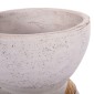 ΔΙΑΚΟΣΜΗΤΙΚΟ ΒΑΖΟ ΔΑΠΕΔΟΥ MAYNARD HM4672.02L TERRACOTTA ΛΕΥΚΟ--RATTAN Φ32x62.5Υεκ.
