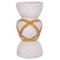 ΔΙΑΚΟΣΜΗΤΙΚΟ ΒΑΖΟ ΔΑΠΕΔΟΥ MAYNARD HM4672.02L TERRACOTTA ΛΕΥΚΟ--RATTAN Φ32x62.5Υεκ.