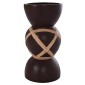 ΔΙΑΚΟΣΜΗΤΙΚΟ ΒΑΖΟ ΔΑΠΕΔΟΥ MAYNARD HM4672.07L TERRACOTTA ΣΟΚΟΛΑΤΙ-RATTAN Φ32x62.5Υεκ