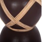 ΔΙΑΚΟΣΜΗΤΙΚΟ ΒΑΖΟ ΔΑΠΕΔΟΥ MAYNARD HM4672.07L TERRACOTTA ΣΟΚΟΛΑΤΙ-RATTAN Φ32x62.5Υεκ