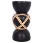 ΔΙΑΚΟΣΜΗΤΙΚΟ ΒΑΖΟ ΔΑΠΕΔΟΥ MAYNARD HM4672.01L TERRACOTTA ΜΑΥΡΟ-RATTAN Φ32x62.5Υεκ