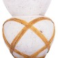 ΔΙΑΚΟΣΜΗΤΙΚΟ ΒΑΖΟ ΔΑΠΕΔΟΥ MAYNARD HM4672.02S TERRACOTTA ΛΕΥΚΟ--RATTAN Φ27.5x50Υεκ