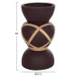 ΔΙΑΚΟΣΜΗΤΙΚΟ ΒΑΖΟ ΔΑΠΕΔΟΥ MAYNARD HM4672.07S TERRACOTTA ΣΟΚΟΛΑΤΙ-RATTAN Φ27.5x50Υεκ