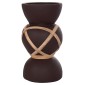 ΔΙΑΚΟΣΜΗΤΙΚΟ ΒΑΖΟ ΔΑΠΕΔΟΥ MAYNARD HM4672.07S TERRACOTTA ΣΟΚΟΛΑΤΙ-RATTAN Φ27.5x50Υεκ