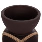 ΔΙΑΚΟΣΜΗΤΙΚΟ ΒΑΖΟ ΔΑΠΕΔΟΥ MAYNARD HM4672.07S TERRACOTTA ΣΟΚΟΛΑΤΙ-RATTAN Φ27.5x50Υεκ