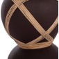 ΔΙΑΚΟΣΜΗΤΙΚΟ ΒΑΖΟ ΔΑΠΕΔΟΥ MAYNARD HM4672.07S TERRACOTTA ΣΟΚΟΛΑΤΙ-RATTAN Φ27.5x50Υεκ
