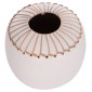 ΕΠΙΤΡΑΠΕΖΙΟ ΔΙΑΚΟΣΜΗΤΙΚΟ ΒΑΖΟ LENNOX HM4675.02L TΕΡΑΚΟΤΑ ΣΕ ΛΕΥΚΟ--Φ22x20Υεκ.
