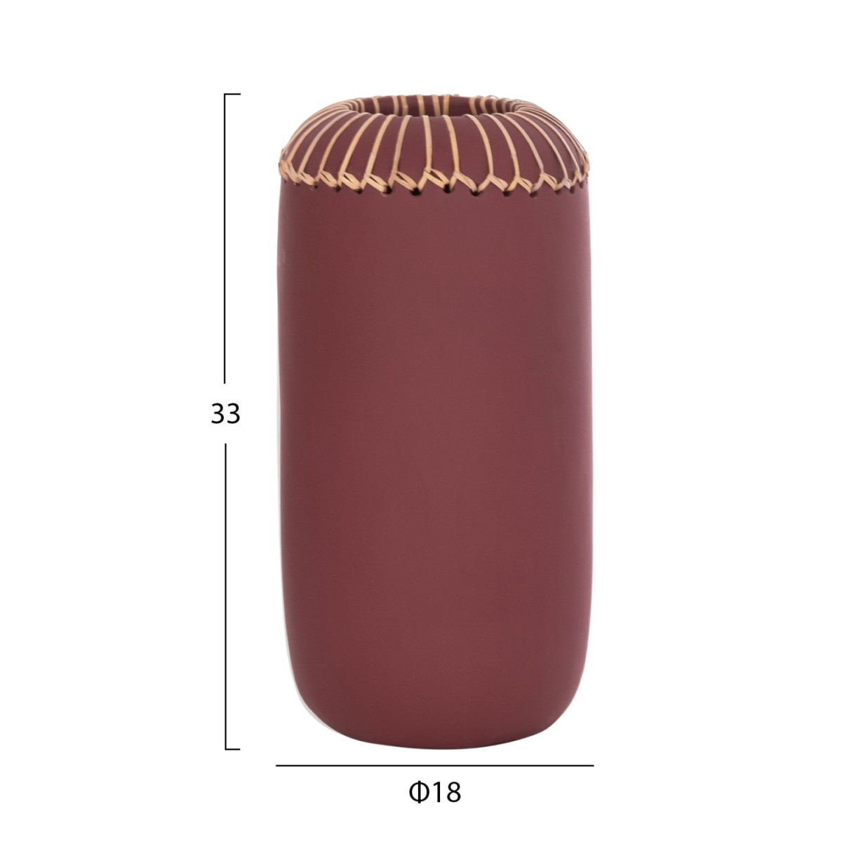ΕΠΙΤΡΑΠΕΖΙΟ ΔΙΑΚΟΣΜΗΤΙΚΟ ΒΑΖΟ LENNOX HM4675.06S TΕΡΑΚΟΤΑ ΣΕ ΒΥΣΣΙΝΙ--Φ18x33Υεκ.