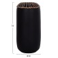 ΕΠΙΤΡΑΠΕΖΙΟ ΔΙΑΚΟΣΜΗΤΙΚΟ ΒΑΖΟ LENNOX HM4675.01S TΕΡΑΚΟΤΑ ΣΕ ΜΑΥΡΟ--Φ18x33Υεκ.
