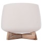 ΓΛΑΣΤΡΑ ΕΣ.ΧΩΡΟΥ FRELLO HM4674.02L ΛΕΥΚΟ FIBER CEMENT--TEAK ΒΑΣΗ 29x29x23,5Υεκ.