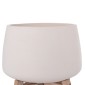 ΓΛΑΣΤΡΑ ΕΣ.ΧΩΡΟΥ FRELLO HM4674.02L ΛΕΥΚΟ FIBER CEMENT--TEAK ΒΑΣΗ 29x29x23,5Υεκ.
