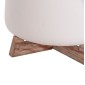 ΓΛΑΣΤΡΑ ΕΣ.ΧΩΡΟΥ FRELLO HM4674.02L ΛΕΥΚΟ FIBER CEMENT--TEAK ΒΑΣΗ 29x29x23,5Υεκ.