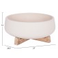 ΓΛΑΣΤΡΑ ΕΣ.ΧΩΡΟΥ FRELLO HM4674.02M ΛΕΥΚΟ FIBER CEMENT--TEAK ΒΑΣΗ 27x26,5x12Υεκ.