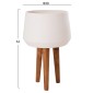 ΓΛΑΣΤΡΑ ΕΣΩΤ.ΧΩΡΟΥ QUAN HM4680.02L FIBER CEMENT ΛΕΥΚΟ--ΒΑΣΗ TEAK Φ38x62Υεκ