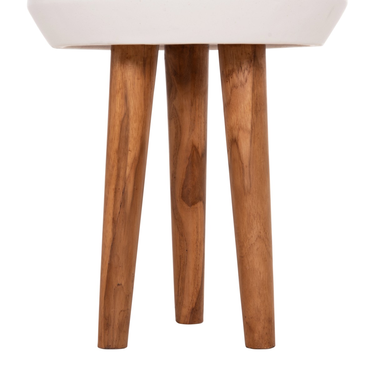 ΓΛΑΣΤΡΑ ΕΣΩΤ.ΧΩΡΟΥ QUAN HM4680.02L FIBER CEMENT ΛΕΥΚΟ--ΒΑΣΗ TEAK Φ38x62Υεκ