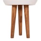 ΓΛΑΣΤΡΑ ΕΣΩΤ.ΧΩΡΟΥ QUAN HM4680.02L FIBER CEMENT ΛΕΥΚΟ--ΒΑΣΗ TEAK Φ38x62Υεκ