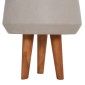 ΓΛΑΣΤΡΑ ΕΣΩΤ.ΧΩΡΟΥ QUAN HM4680.03M FIBER CEMENT ΓΚΡΙ--ΒΑΣΗ TEAK Φ35x50Υεκ