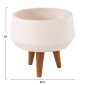 ΓΛΑΣΤΡΑ ΕΣΩΤ.ΧΩΡΟΥ QUAN HM4680.02S FIBER CEMENT ΛΕΥΚΟ--ΒΑΣΗ TEAK Φ37x36Υεκ
