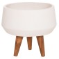 ΓΛΑΣΤΡΑ ΕΣΩΤ.ΧΩΡΟΥ QUAN HM4680.02S FIBER CEMENT ΛΕΥΚΟ--ΒΑΣΗ TEAK Φ37x36Υεκ