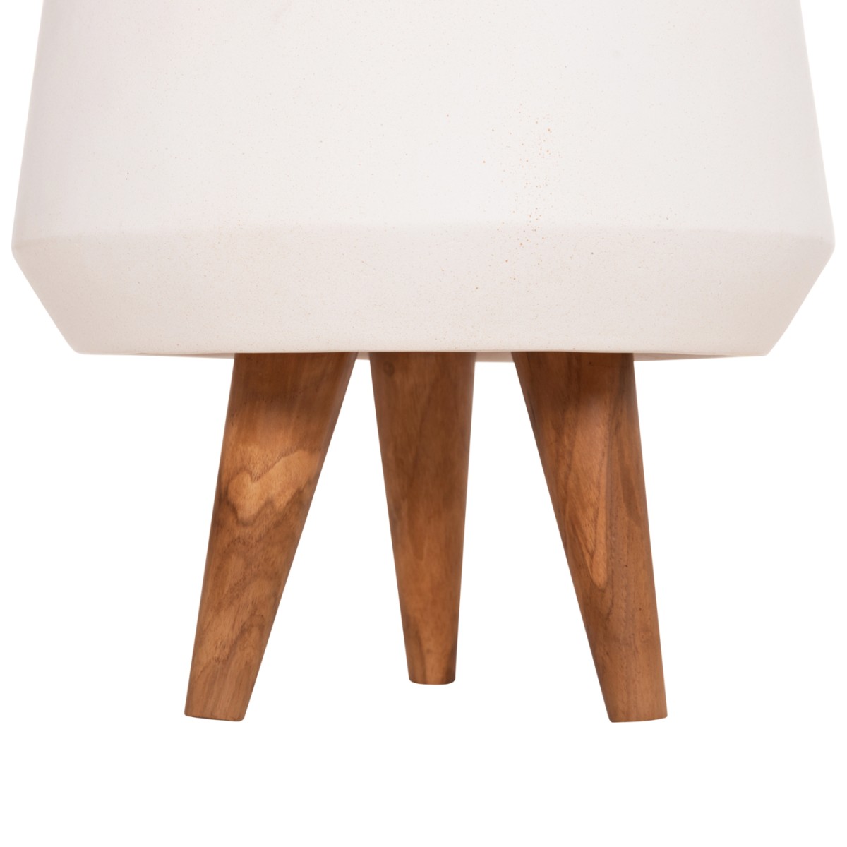 ΓΛΑΣΤΡΑ ΕΣΩΤ.ΧΩΡΟΥ QUAN HM4680.02S FIBER CEMENT ΛΕΥΚΟ--ΒΑΣΗ TEAK Φ37x36Υεκ
