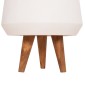 ΓΛΑΣΤΡΑ ΕΣΩΤ.ΧΩΡΟΥ QUAN HM4680.02S FIBER CEMENT ΛΕΥΚΟ--ΒΑΣΗ TEAK Φ37x36Υεκ