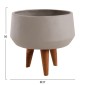 ΓΛΑΣΤΡΑ ΕΣΩΤ.ΧΩΡΟΥ QUAN HM4680.03S FIBER CEMENT ΓΚΡΙ--ΒΑΣΗ TEAK Φ37x36Υεκ