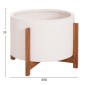 ΓΛΑΣΤΡΑ ΕΣΩΤ.ΧΩΡΟΥ HOFF HM4682.02L FIBER CEMENT ΛΕΥΚΟ-TEAK ΒΑΣΗ Φ50x35Υεκ