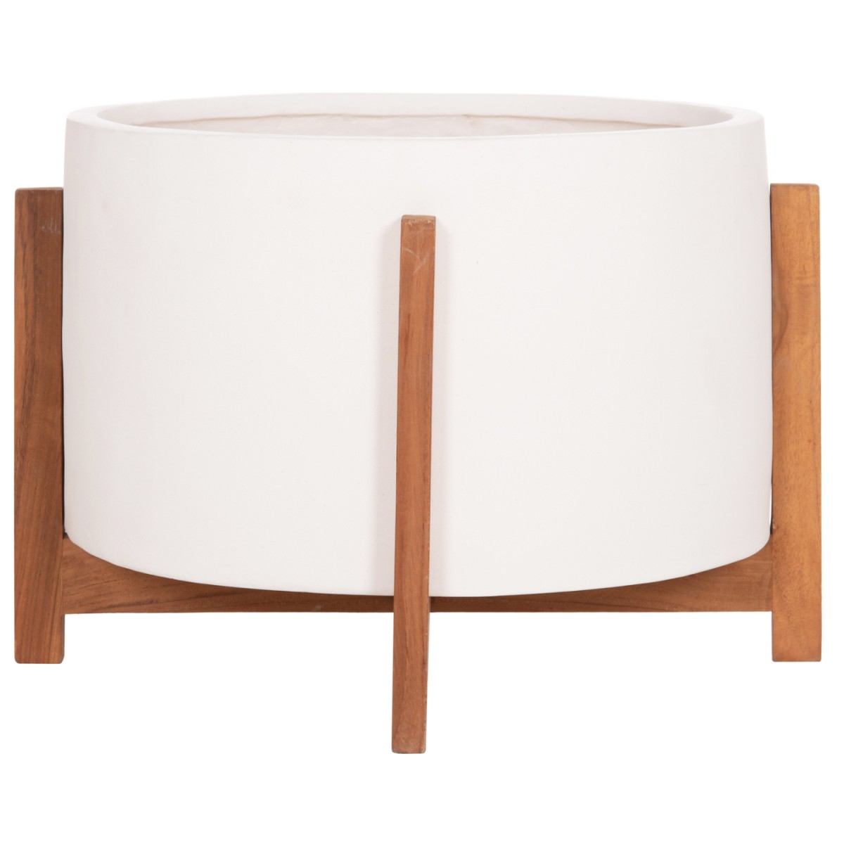 ΓΛΑΣΤΡΑ ΕΣΩΤ.ΧΩΡΟΥ HOFF HM4682.02L FIBER CEMENT ΛΕΥΚΟ-TEAK ΒΑΣΗ Φ50x35Υεκ