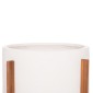 ΓΛΑΣΤΡΑ ΕΣΩΤ.ΧΩΡΟΥ HOFF HM4682.02L FIBER CEMENT ΛΕΥΚΟ-TEAK ΒΑΣΗ Φ50x35Υεκ