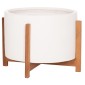 ΓΛΑΣΤΡΑ ΕΣΩΤ.ΧΩΡΟΥ HOFF HM4682.02L FIBER CEMENT ΛΕΥΚΟ-TEAK ΒΑΣΗ Φ50x35Υεκ