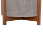 ΓΛΑΣΤΡΑ ΕΣΩΤ.ΧΩΡΟΥ HOFF HM4682.03L FIBER CEMENT ΓΚΡΙ-TEAK ΒΑΣΗ Φ50x35Υεκ
