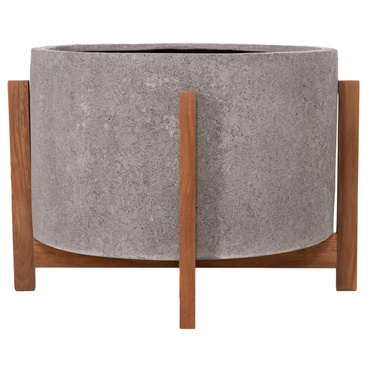 ΓΛΑΣΤΡΑ ΕΣΩΤ.ΧΩΡΟΥ HOFF HM4682.03L FIBER CEMENT ΓΚΡΙ-TEAK ΒΑΣΗ Φ50x35Υεκ