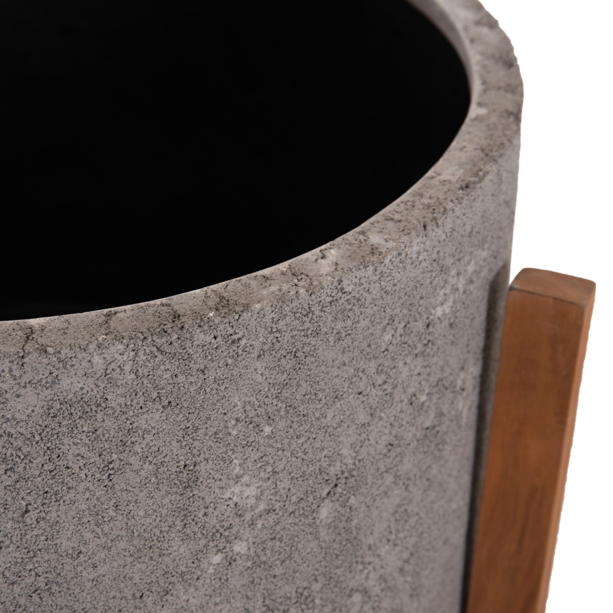 ΓΛΑΣΤΡΑ ΕΣΩΤ.ΧΩΡΟΥ HOFF HM4682.03L FIBER CEMENT ΓΚΡΙ-TEAK ΒΑΣΗ Φ50x35Υεκ