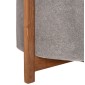 ΓΛΑΣΤΡΑ ΕΣΩΤ.ΧΩΡΟΥ HOFF HM4682.03L FIBER CEMENT ΓΚΡΙ-TEAK ΒΑΣΗ Φ50x35Υεκ