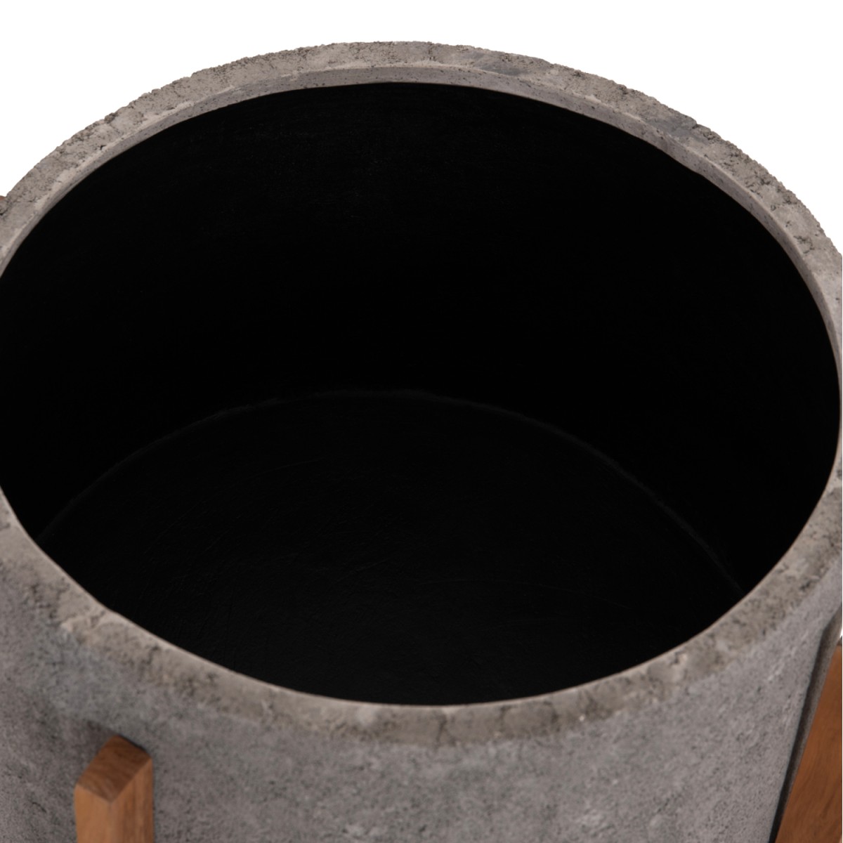 ΓΛΑΣΤΡΑ ΕΣΩΤ.ΧΩΡΟΥ HOFF HM4682.03L FIBER CEMENT ΓΚΡΙ-TEAK ΒΑΣΗ Φ50x35Υεκ