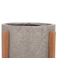 ΓΛΑΣΤΡΑ ΕΣΩΤ.ΧΩΡΟΥ HOFF HM4682.03M FIBER CEMENT ΓΚΡΙ-TEAK ΒΑΣΗ Φ40x39Υεκ