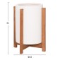 ΓΛΑΣΤΡΑ ΕΣΩΤ.ΧΩΡΟΥ HOFF HM4682.02S FIBER CEMENT ΛΕΥΚΟ-TEAK ΒΑΣΗ Φ33x42Υεκ