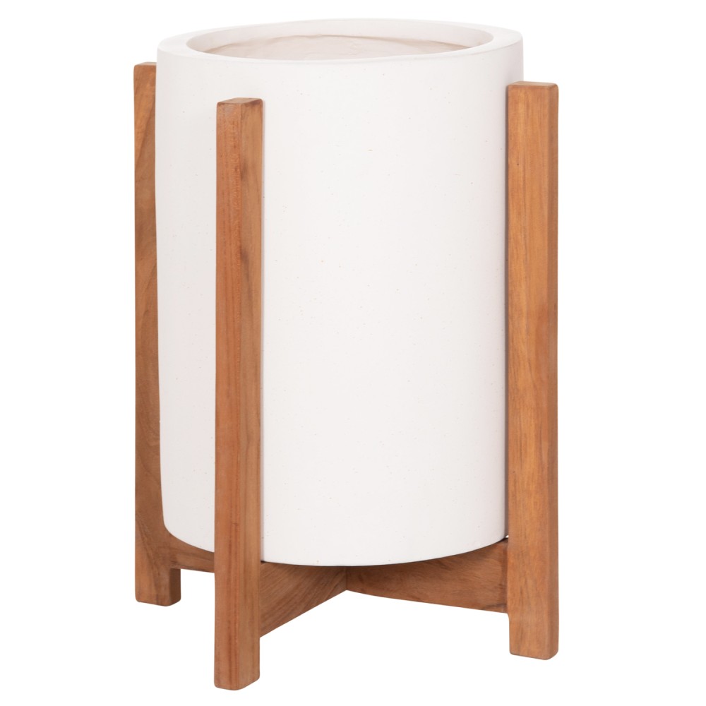 ΓΛΑΣΤΡΑ ΕΣΩΤ.ΧΩΡΟΥ HOFF HM4682.02S FIBER CEMENT ΛΕΥΚΟ-TEAK ΒΑΣΗ Φ33x42Υεκ
