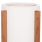 ΓΛΑΣΤΡΑ ΕΣΩΤ.ΧΩΡΟΥ HOFF HM4682.02S FIBER CEMENT ΛΕΥΚΟ-TEAK ΒΑΣΗ Φ33x42Υεκ