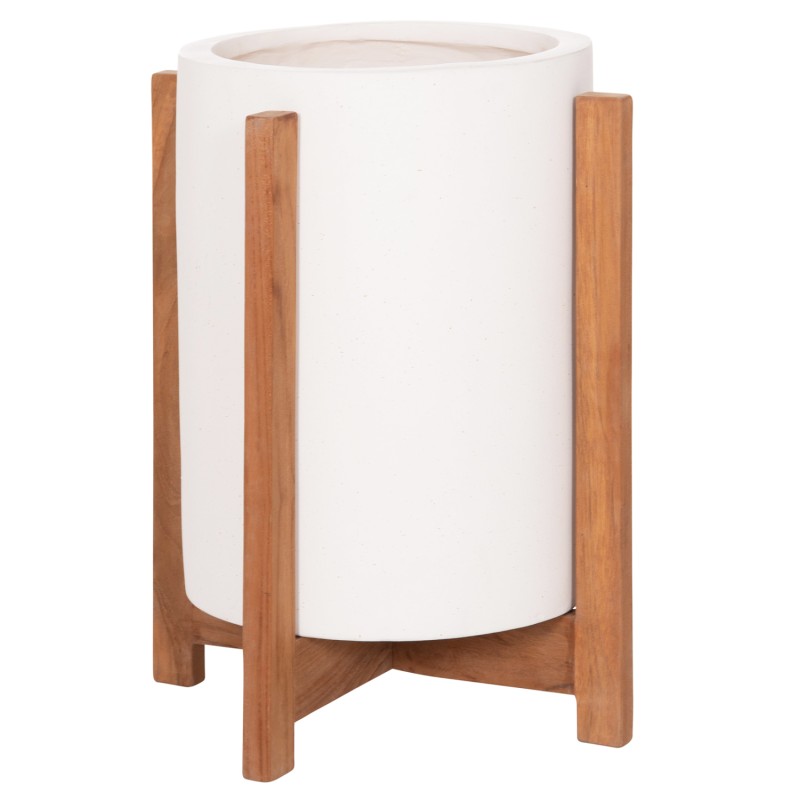 ΓΛΑΣΤΡΑ ΕΣΩΤ.ΧΩΡΟΥ HOFF HM4682.02S FIBER CEMENT ΛΕΥΚΟ-TEAK ΒΑΣΗ Φ33x42Υεκ
