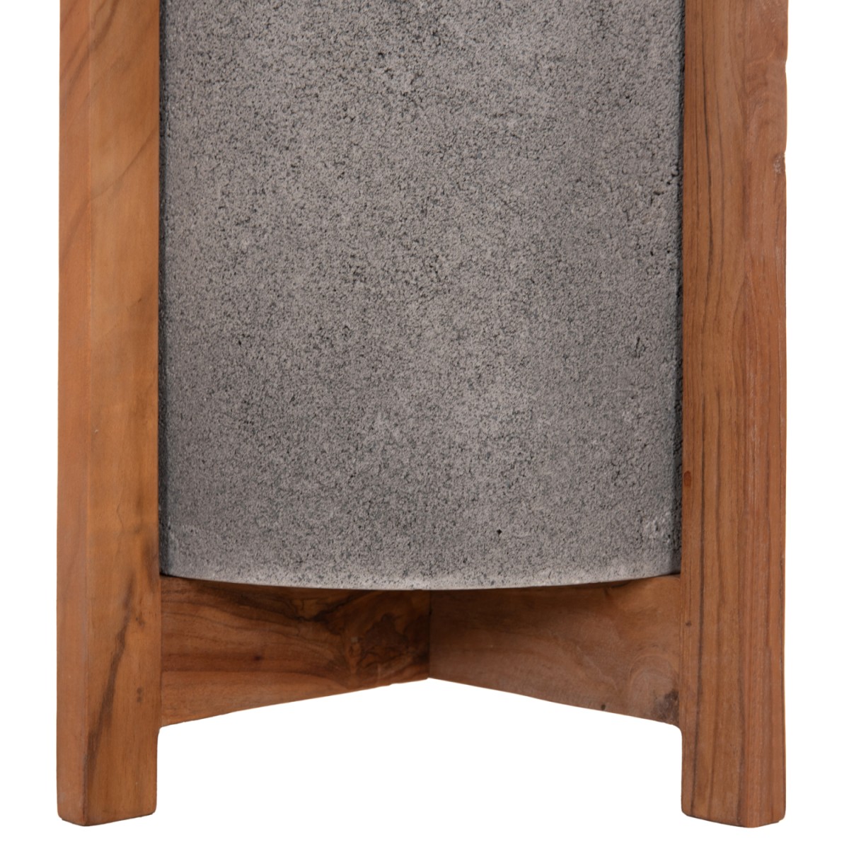 ΓΛΑΣΤΡΑ ΕΣΩΤ.ΧΩΡΟΥ HOFF HM4682.03S FIBER CEMENT ΓΚΡΙ-TEAK ΒΑΣΗ Φ33x42Υεκ