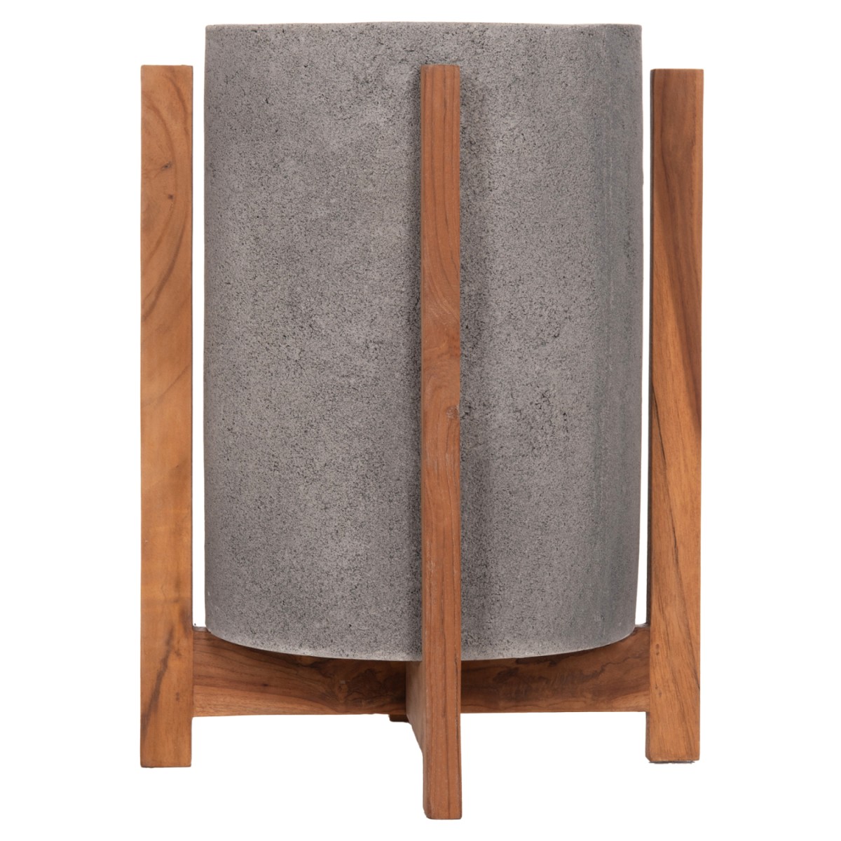 ΓΛΑΣΤΡΑ ΕΣΩΤ.ΧΩΡΟΥ HOFF HM4682.03S FIBER CEMENT ΓΚΡΙ-TEAK ΒΑΣΗ Φ33x42Υεκ